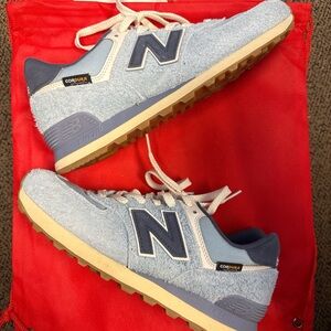 New Balance 574 Blue Suede Cordura Sneaker